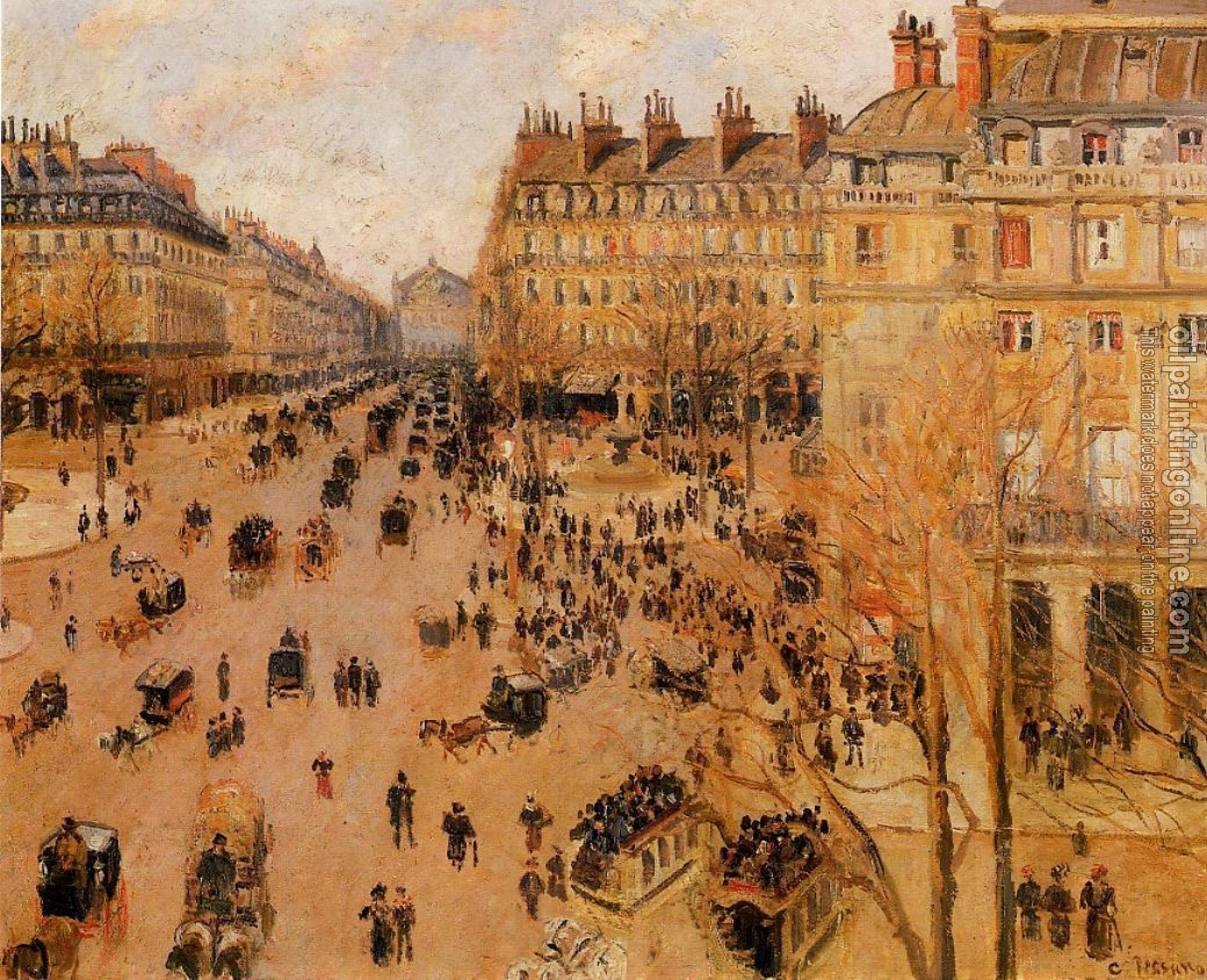 Pissarro, Camille - Place du Theatre Francais